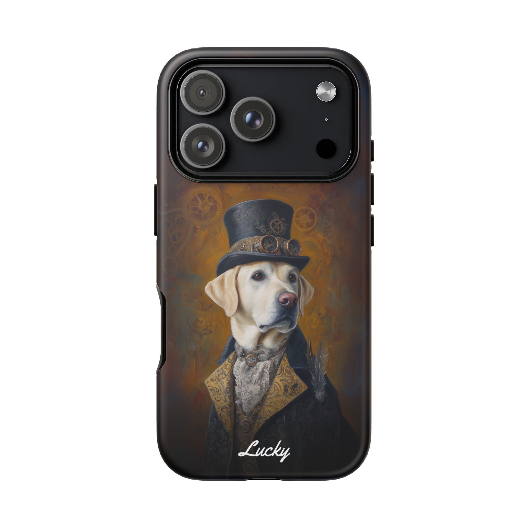 Steampunk Labrador Retriever (Yellow) Phone Case