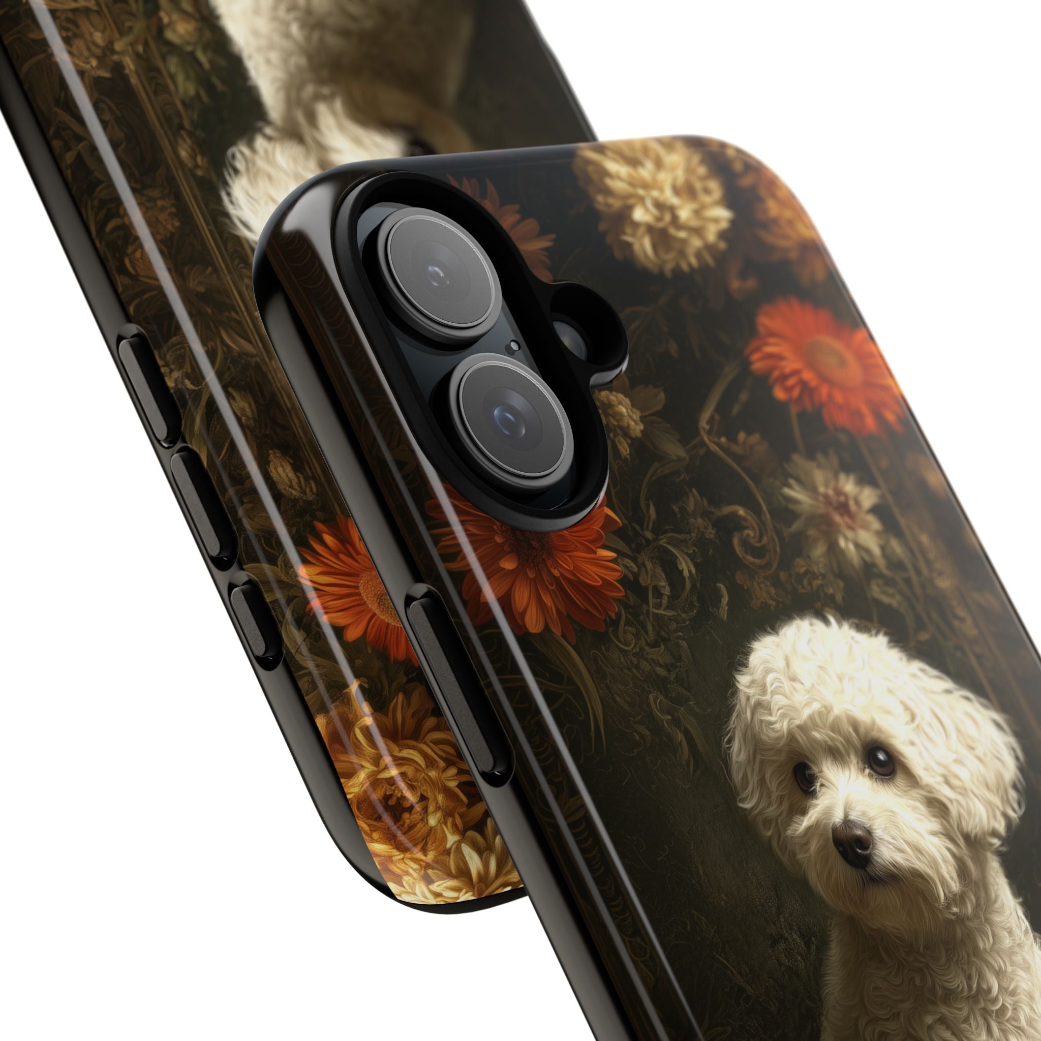 Botanical Bichon Frise Phone Case