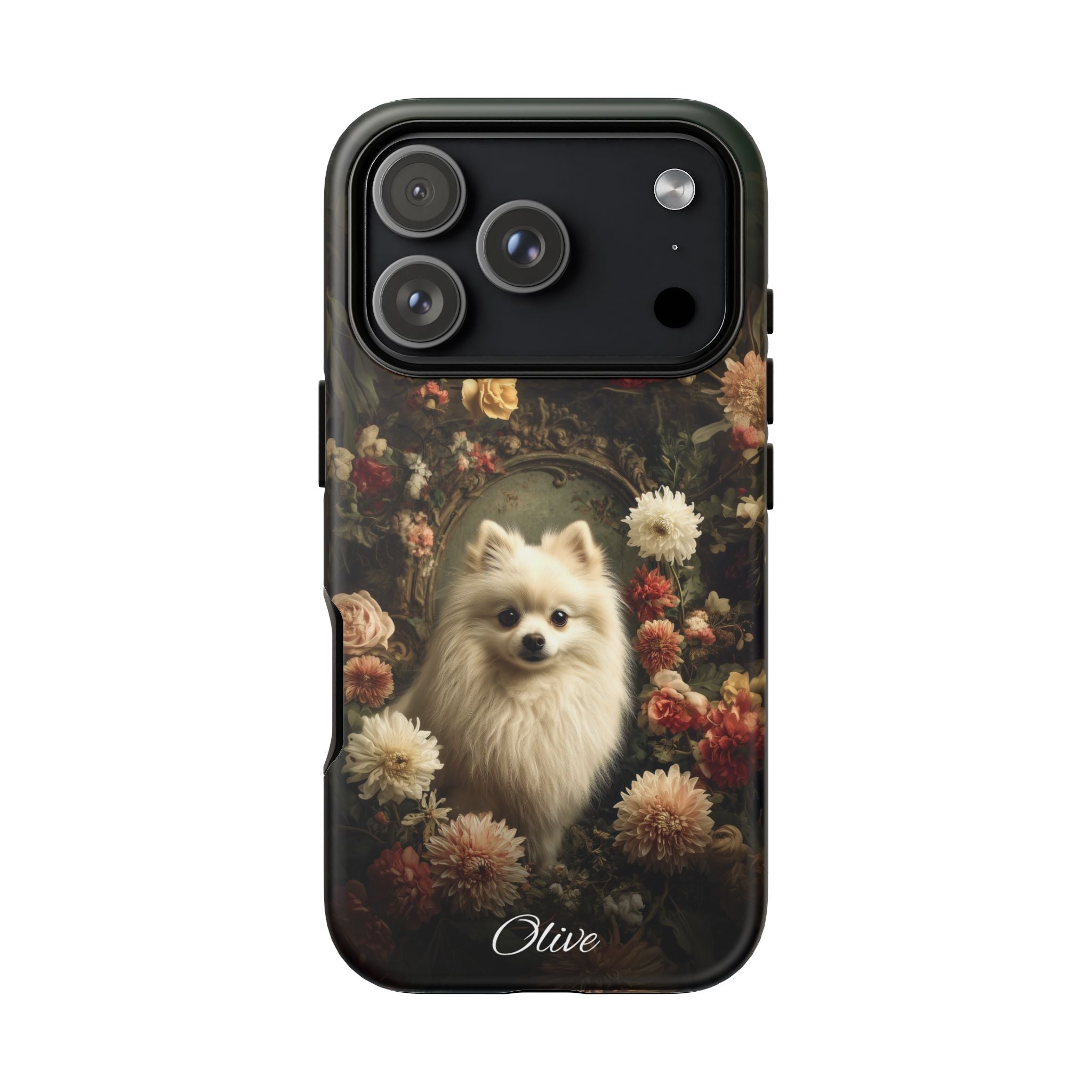Botanical Pomeranian Phone Case