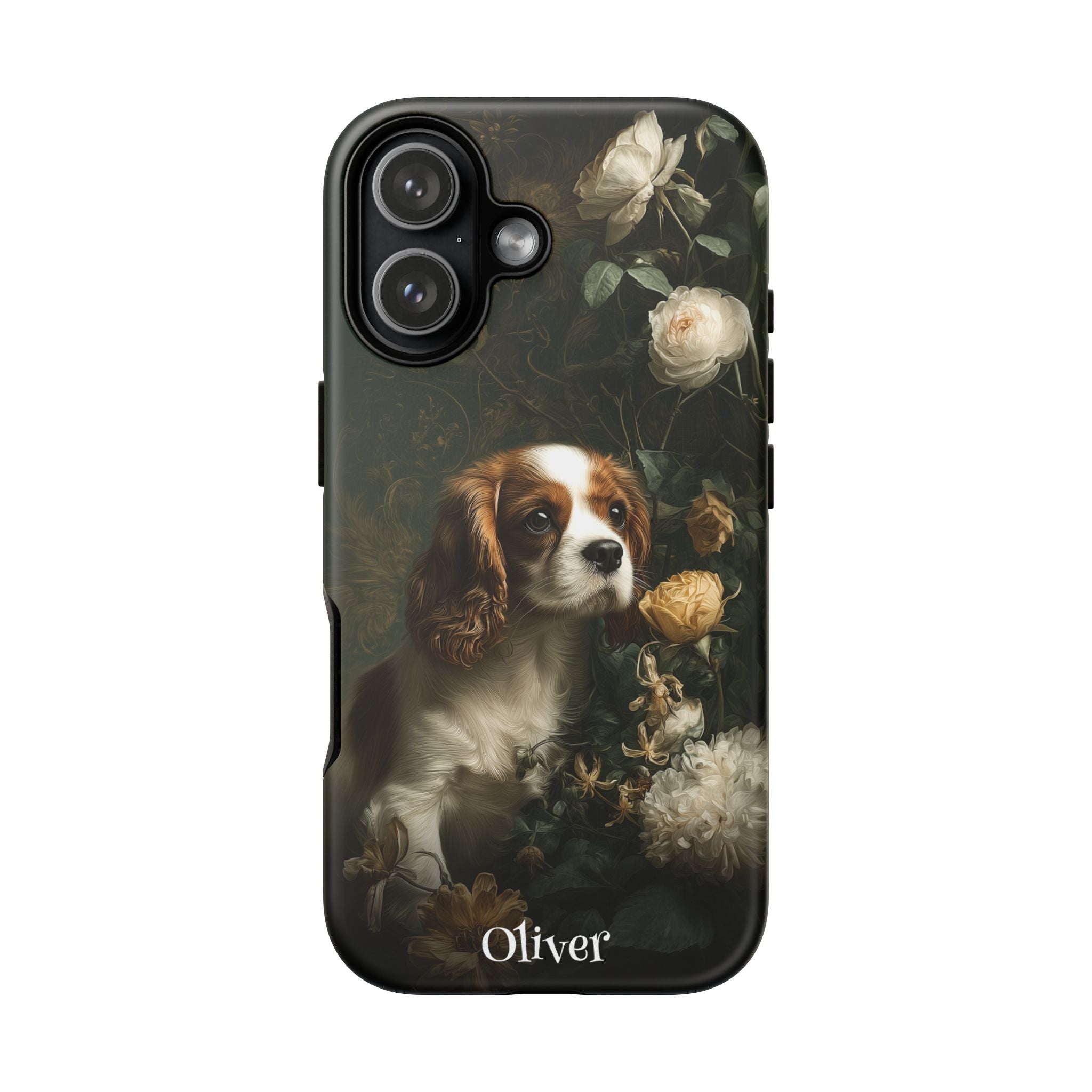 Botanical Cavalier King Charles Spaniel Phone Case