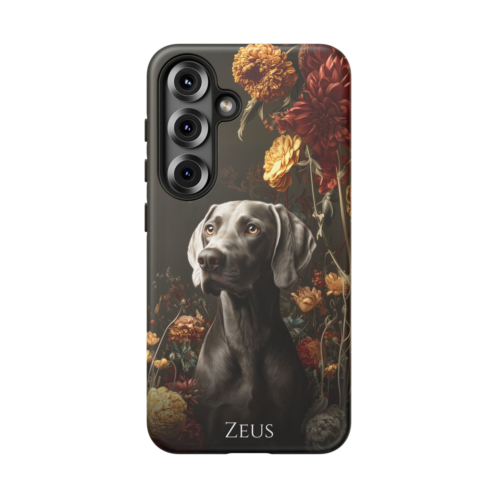 Botanical Weimaraner Phone Case