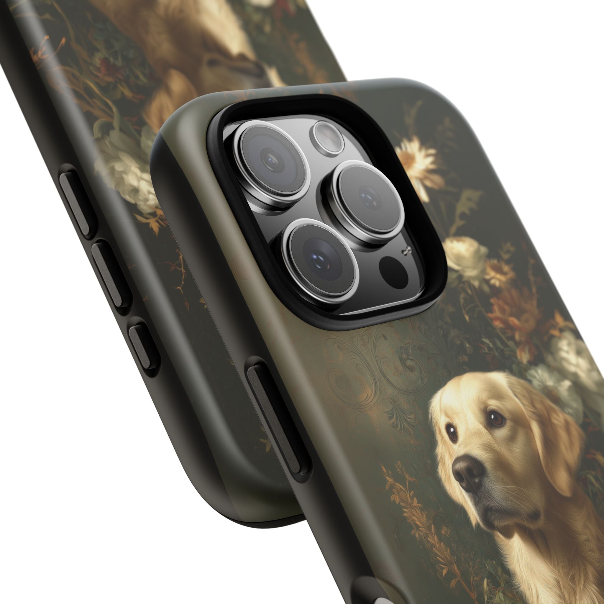 Botanical Golden Retriever Phone Case