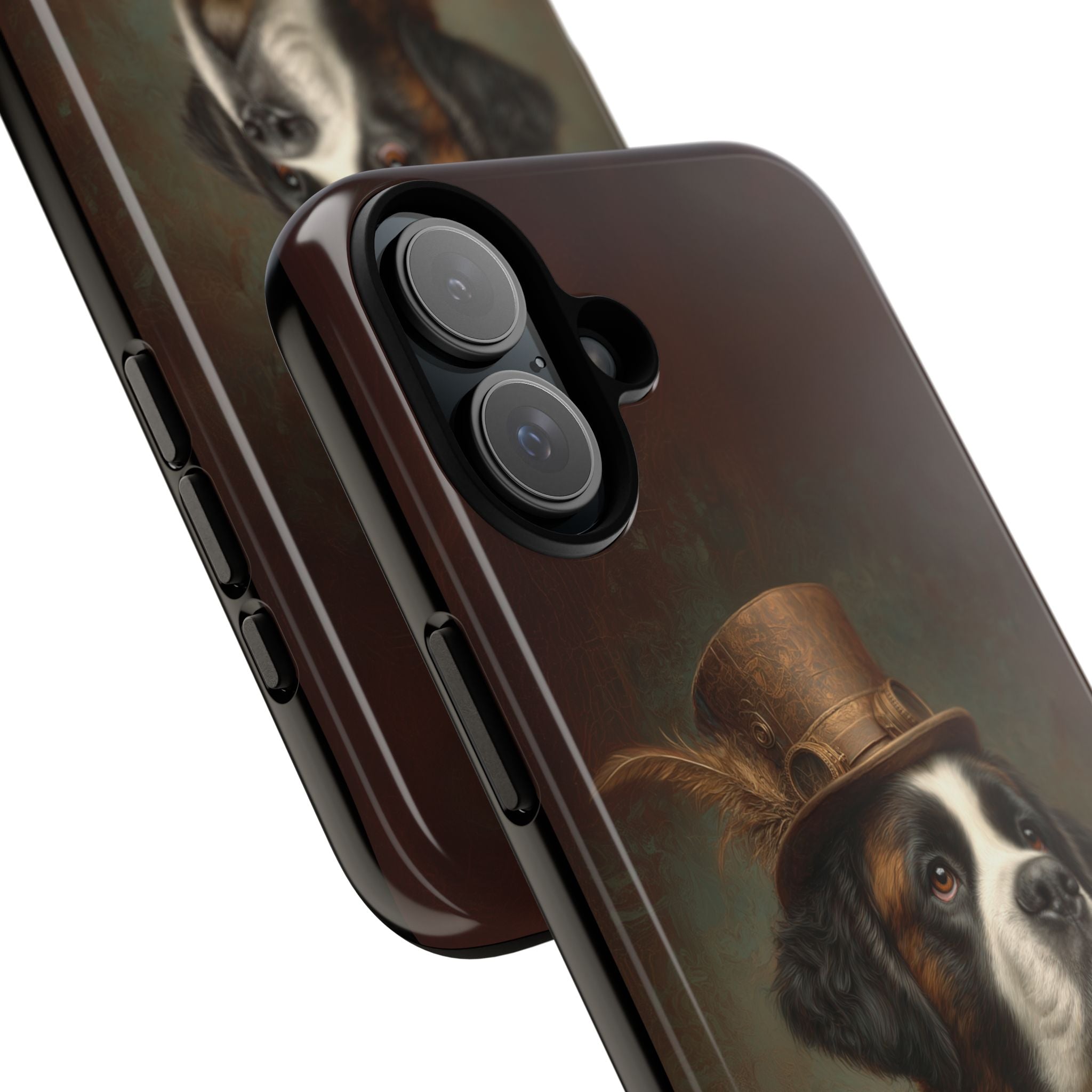 Steampunk Saint Bernard Phone Case