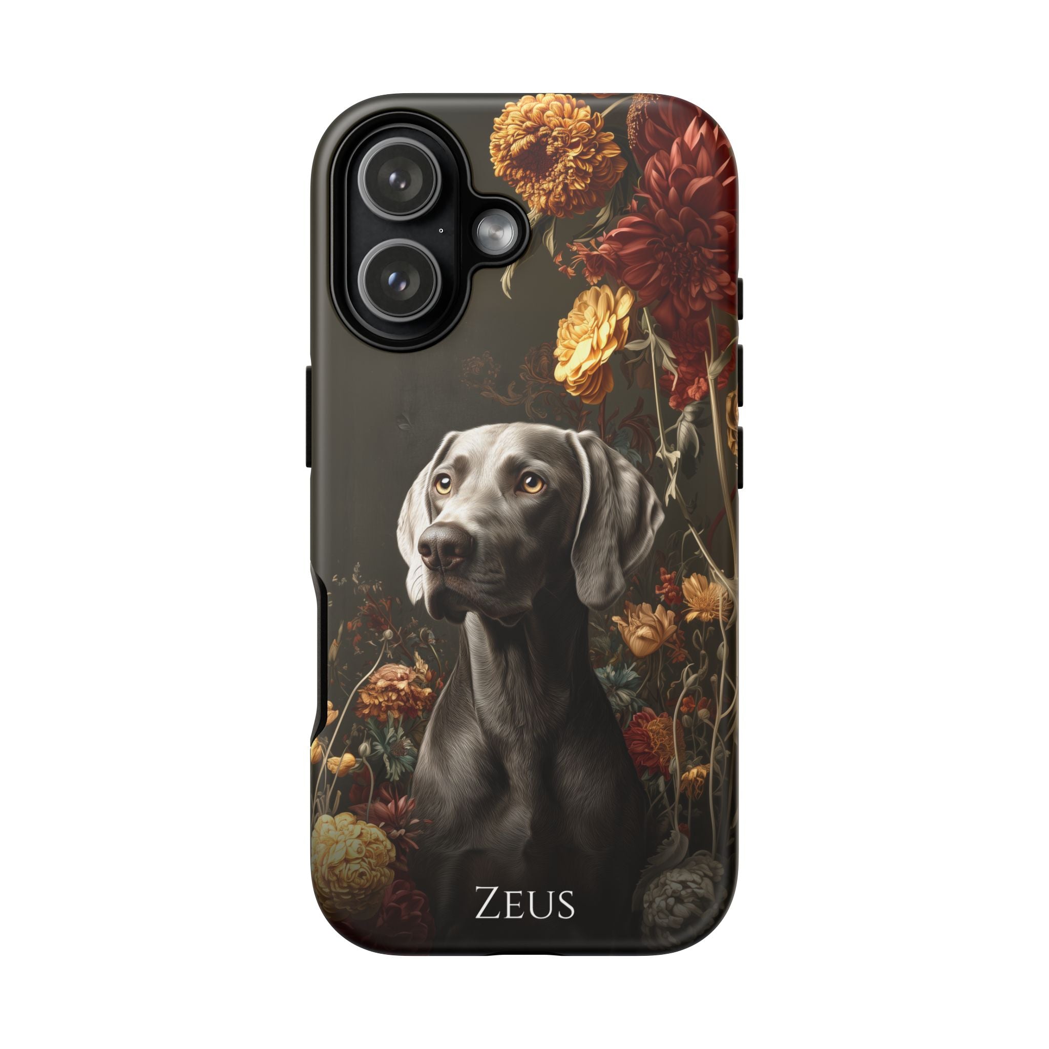 Botanical Weimaraner Phone Case