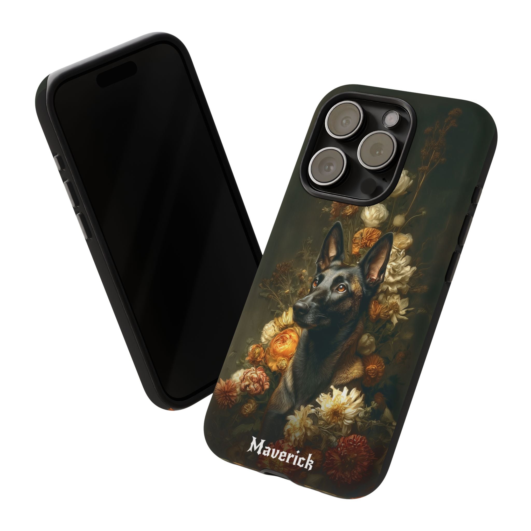 Botanical Belgian Malinois Phone Case