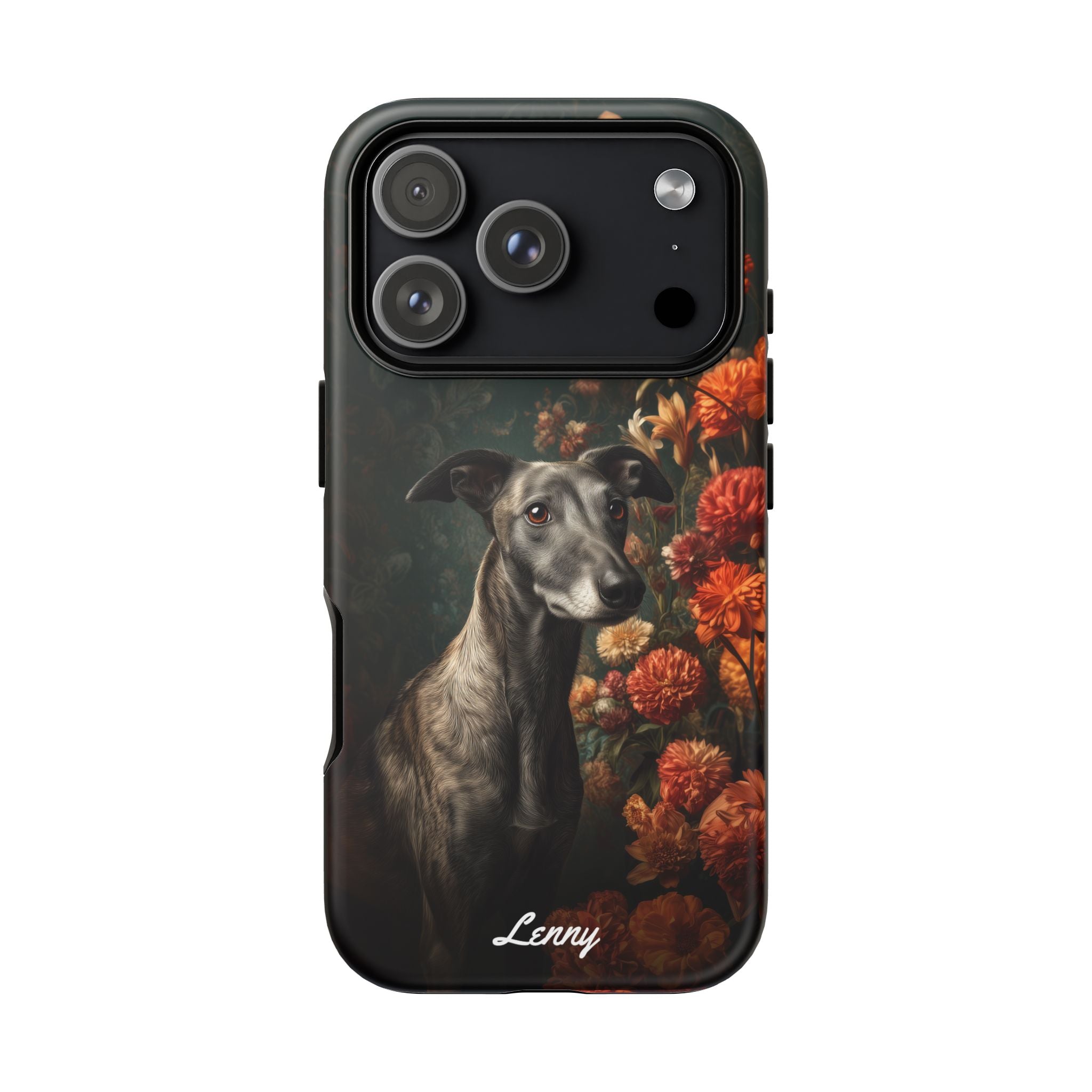 Botanical Greyhound Phone Case