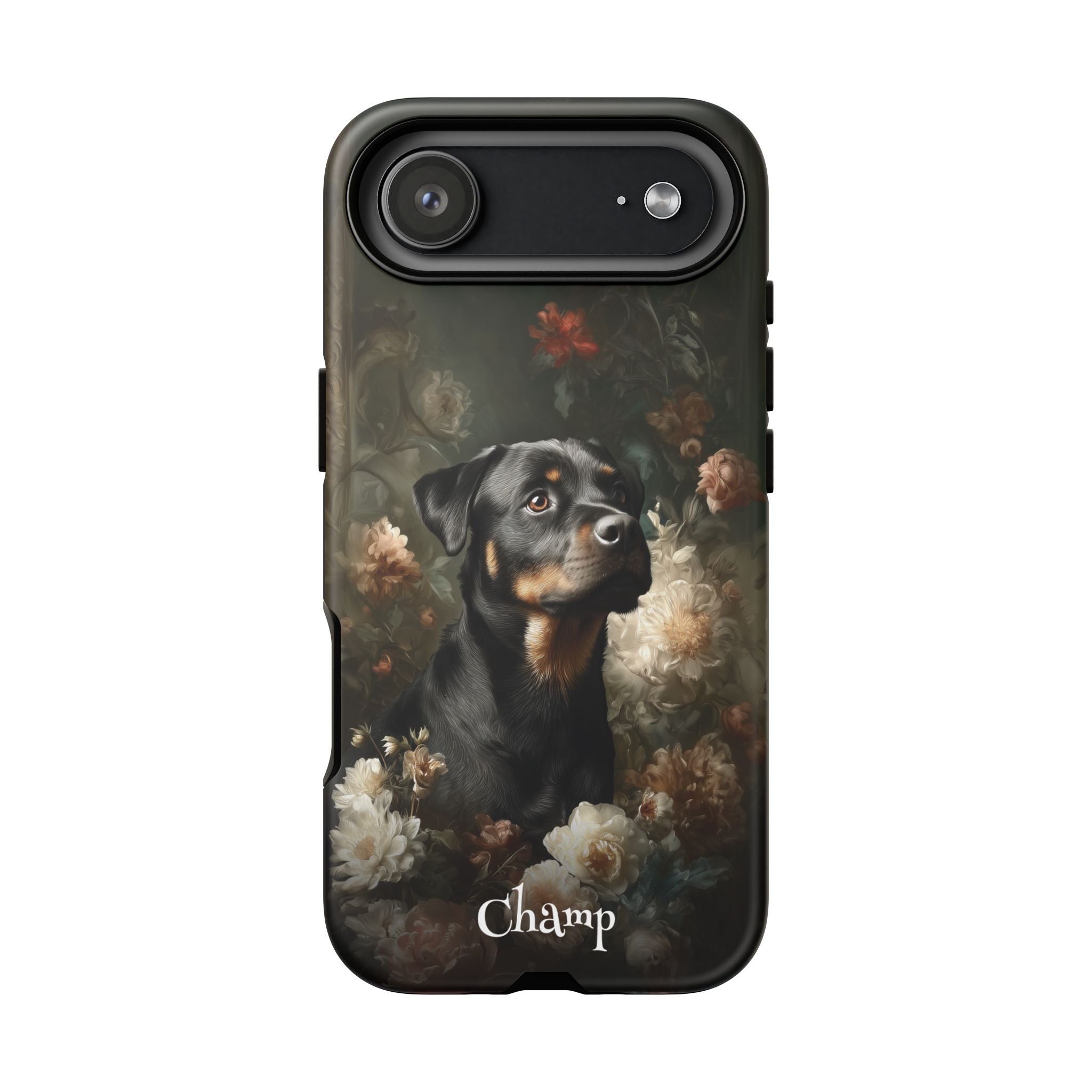 Botanical Rottweiler Phone Case