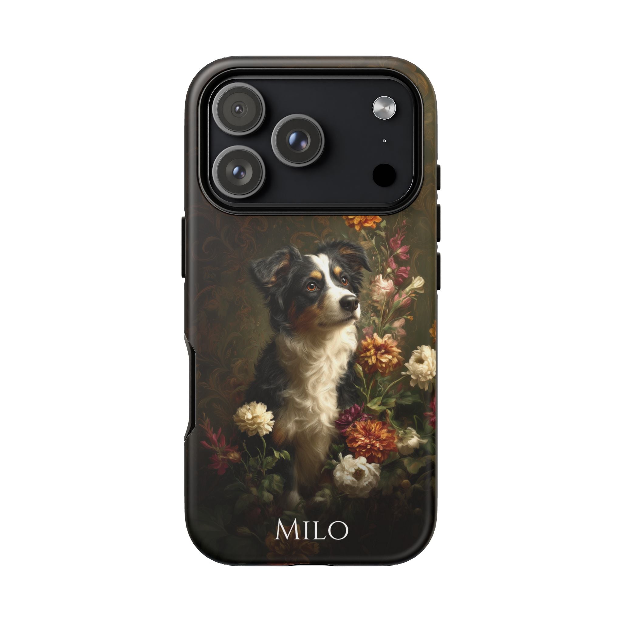 Botanical Australian Shepherd Phone Case