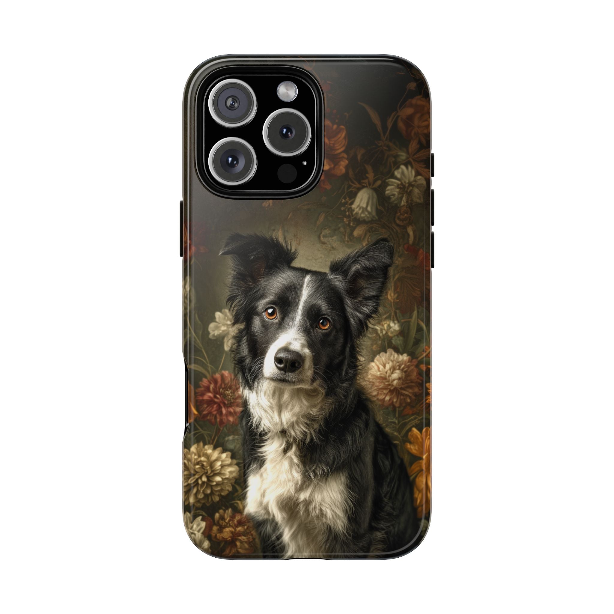 Botanical Border Collie Phone Case