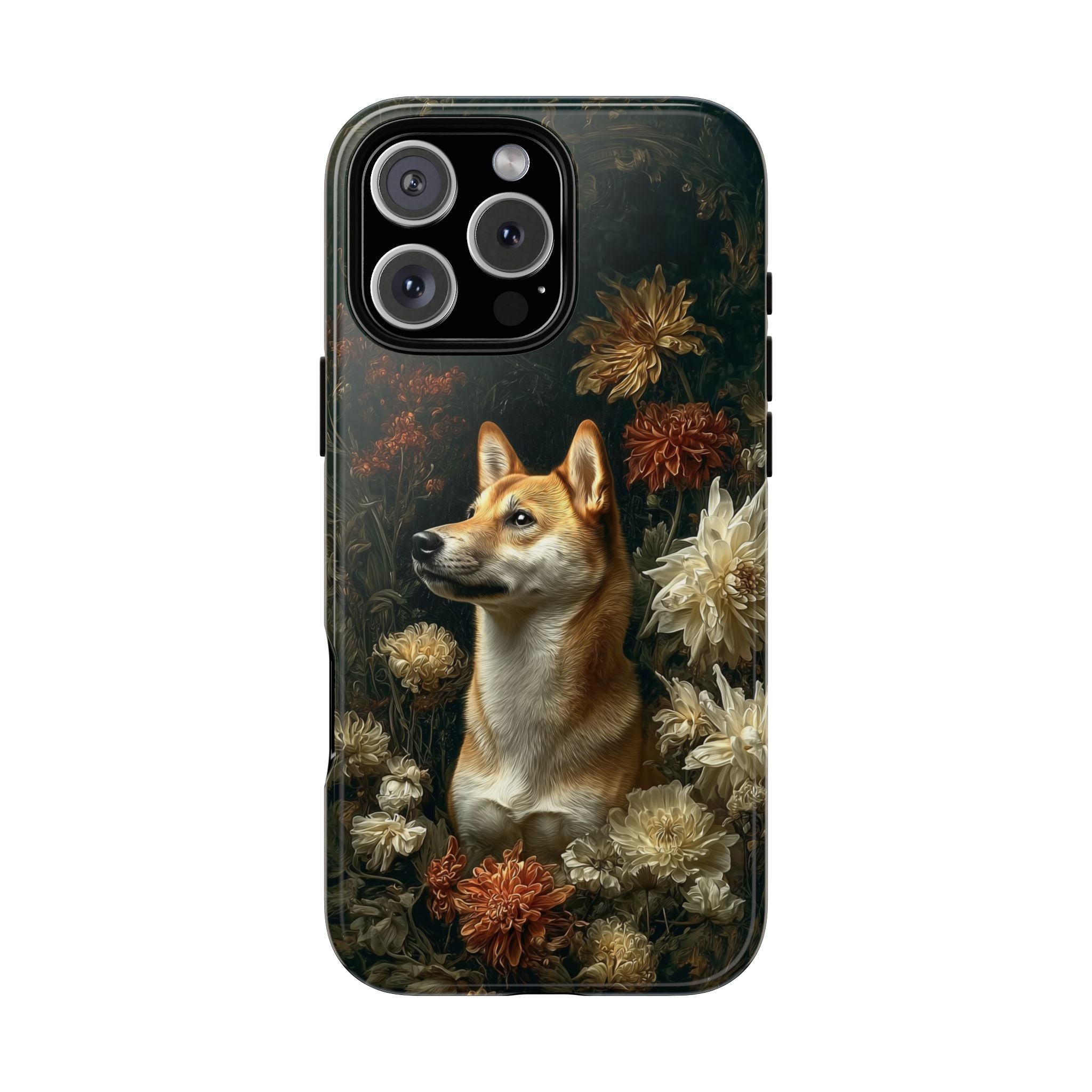 Botanical Shiba Inu Phone Case