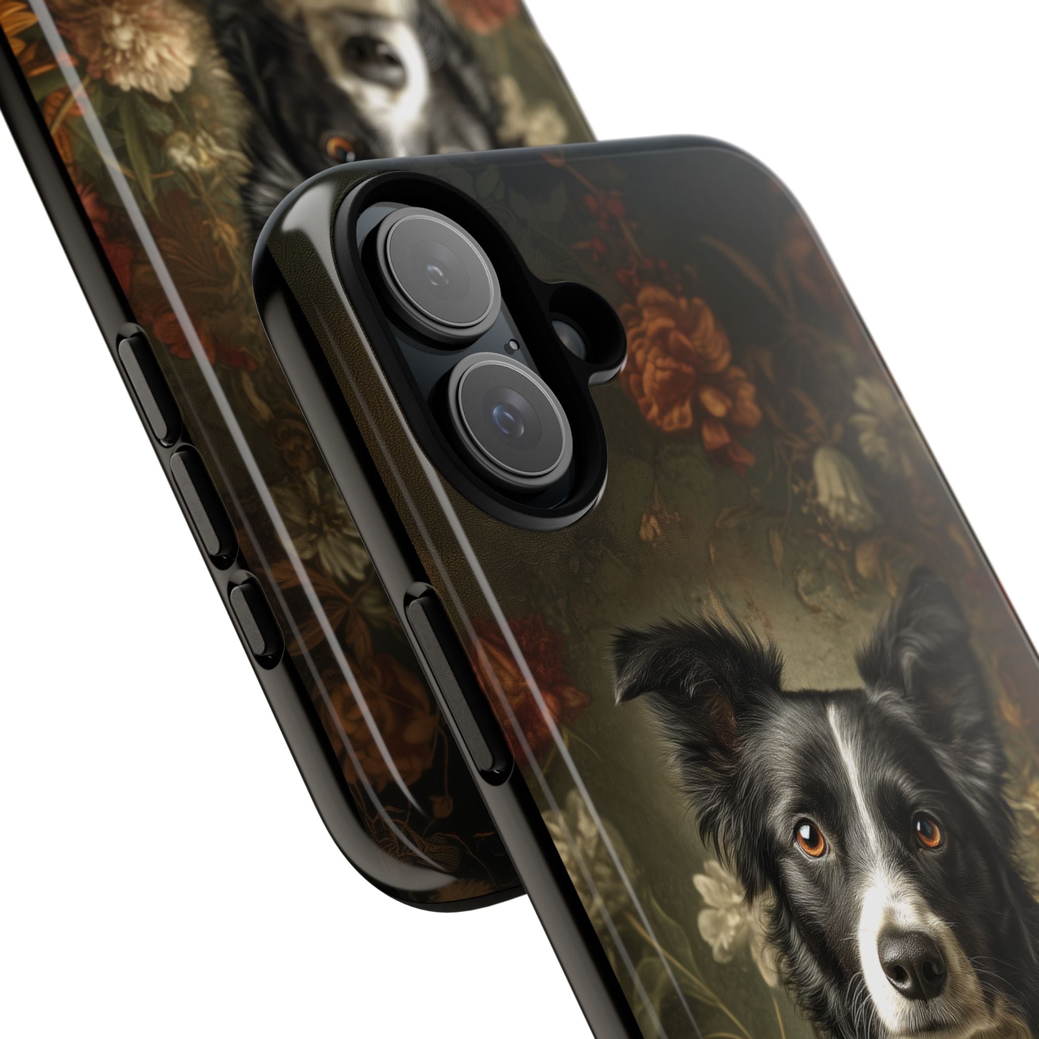 Botanical Border Collie Phone Case