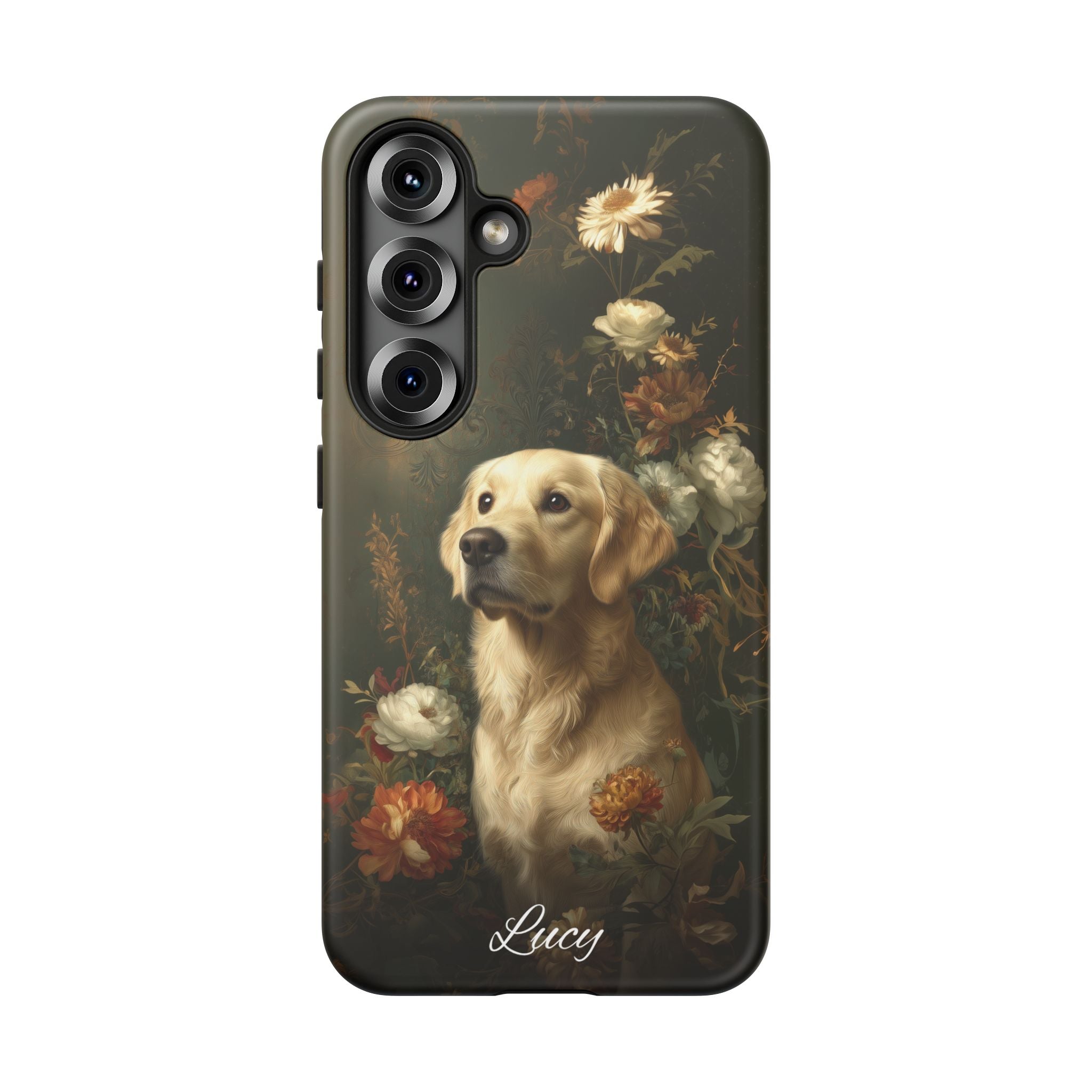 Botanical Golden Retriever Phone Case