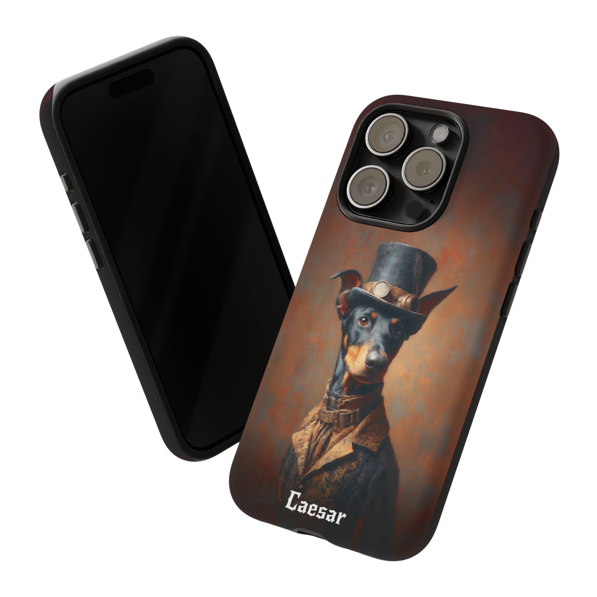 Steampunk Doberman Pinscher Phone Case