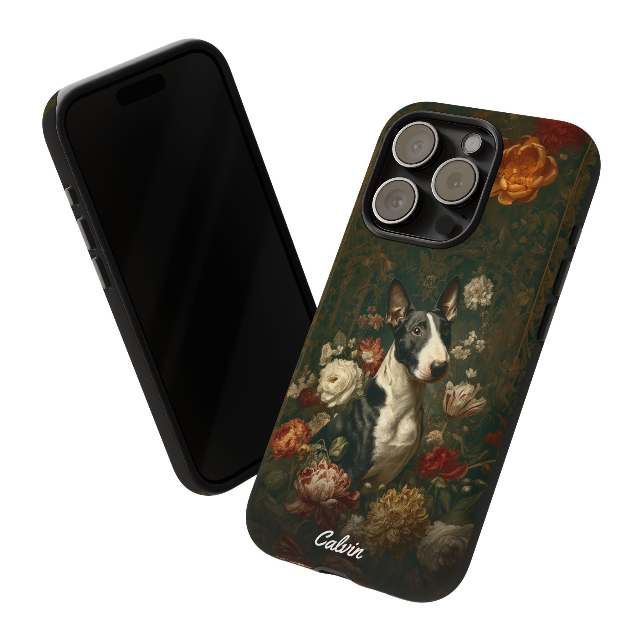 Botanical Bull Terrier Phone Case