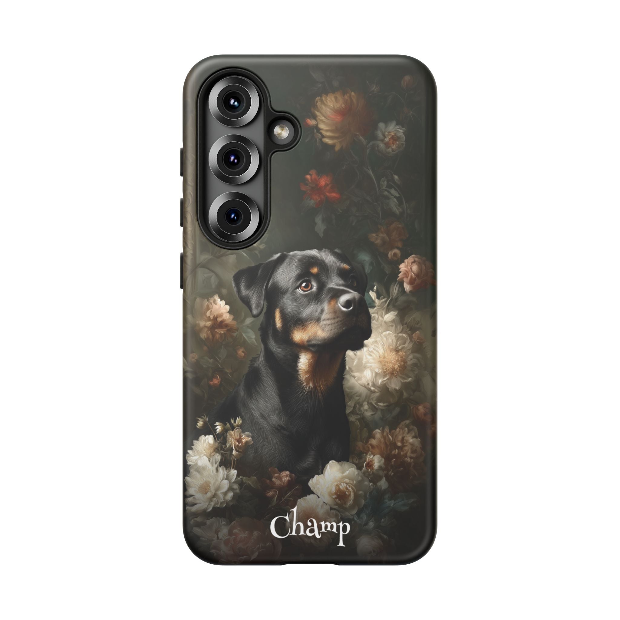 Botanical Rottweiler Phone Case