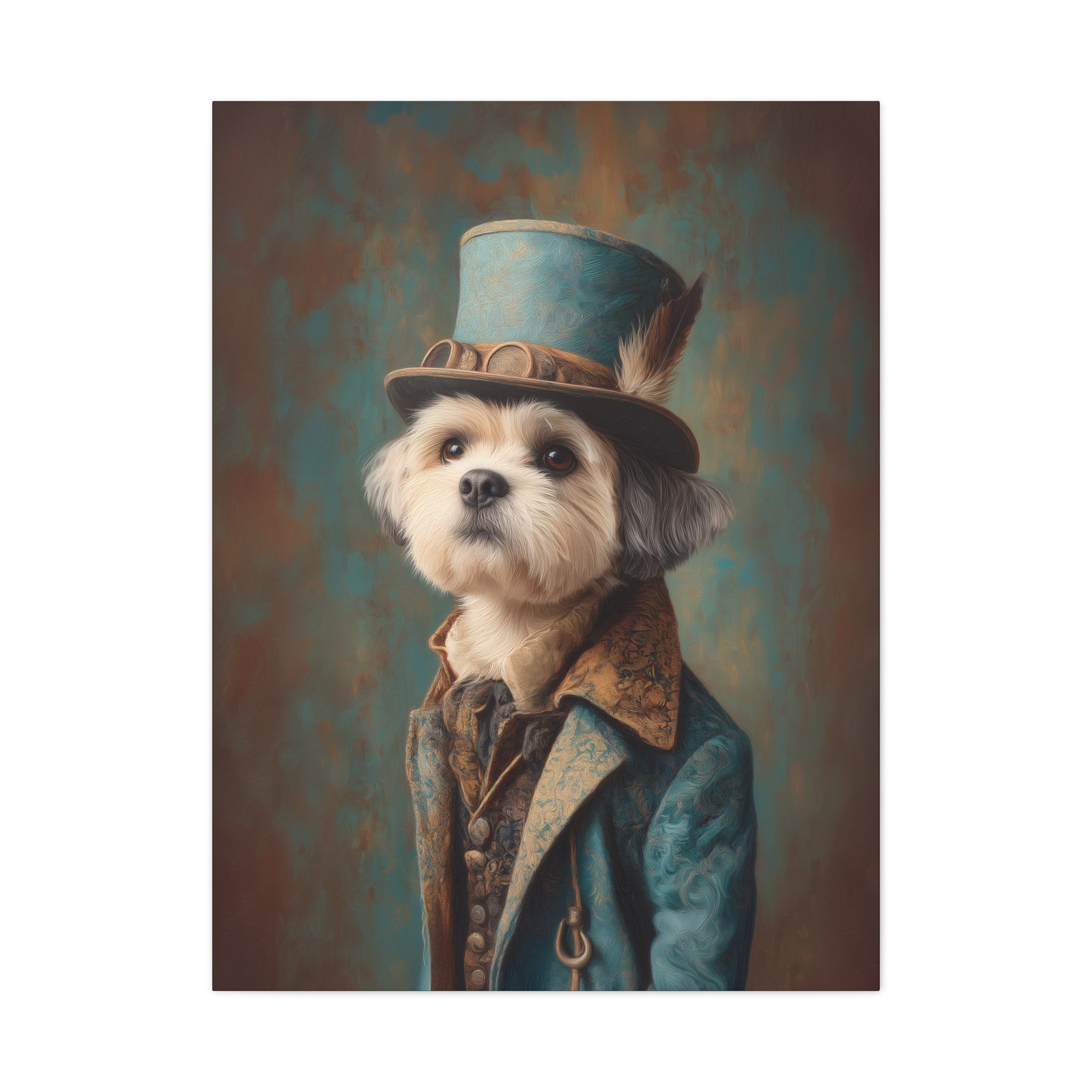 Steampunk Shih Tzu Canvas Art