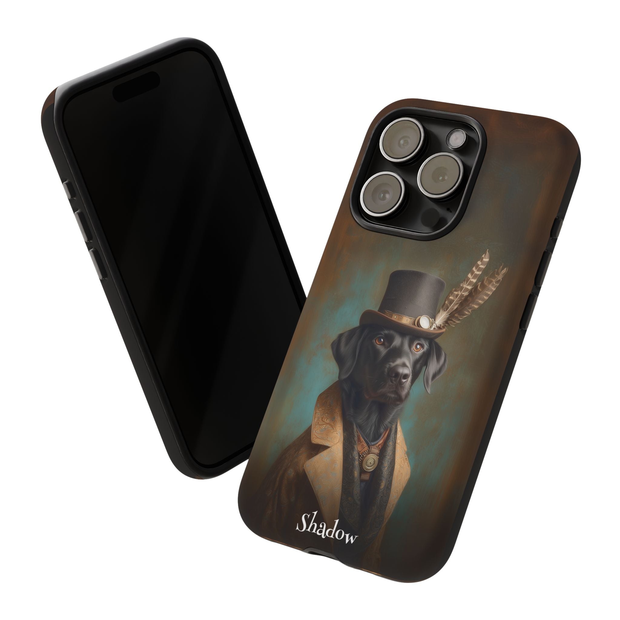 Steampunk Labrador Retriever (Black) Phone Case