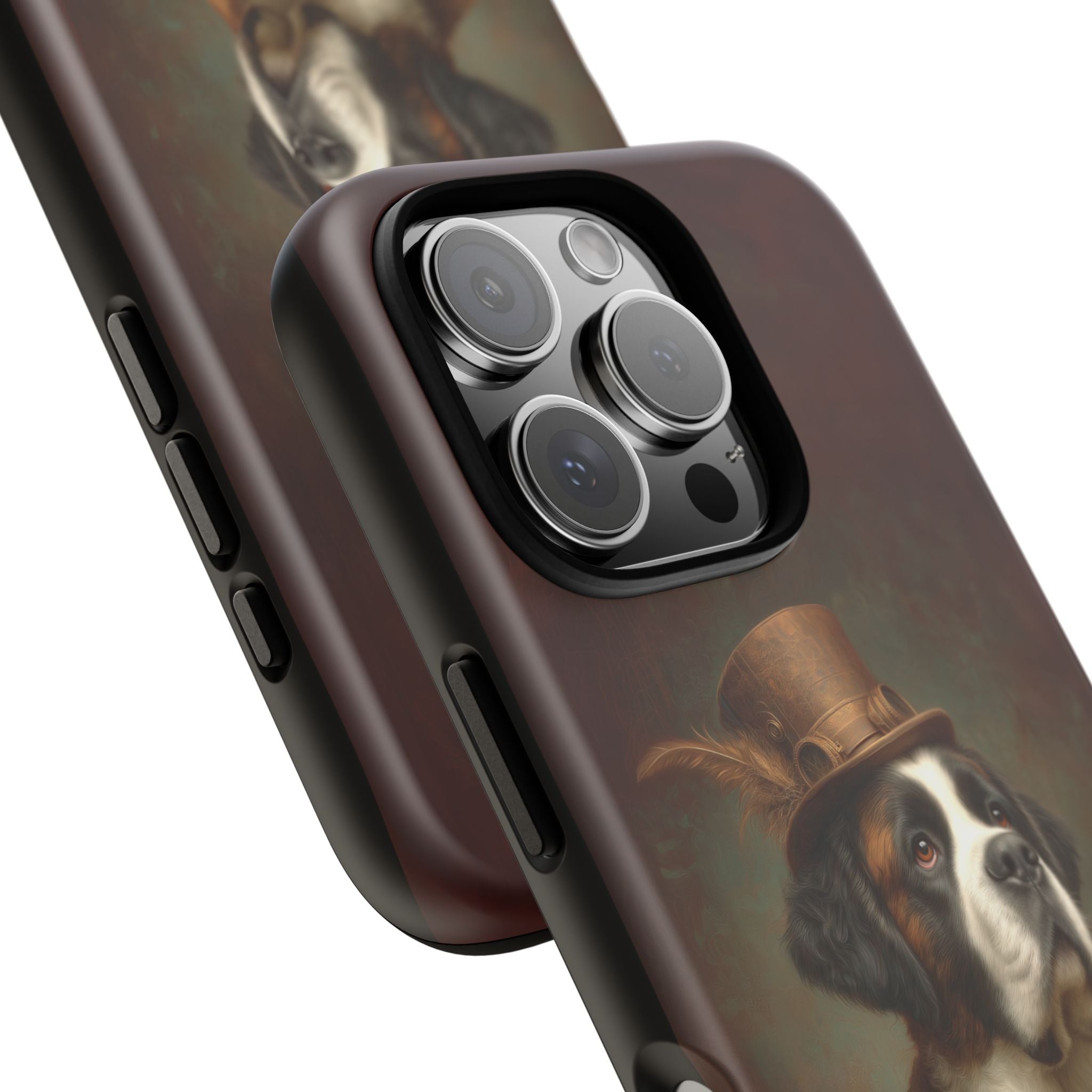 Steampunk Saint Bernard Phone Case