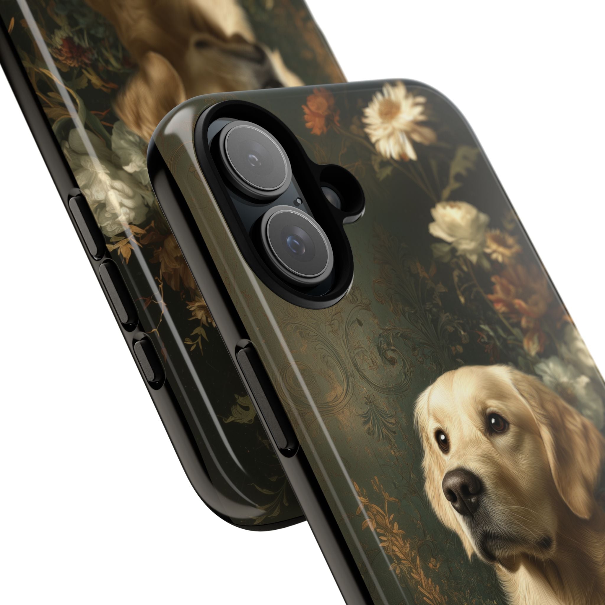 Botanical Golden Retriever Phone Case