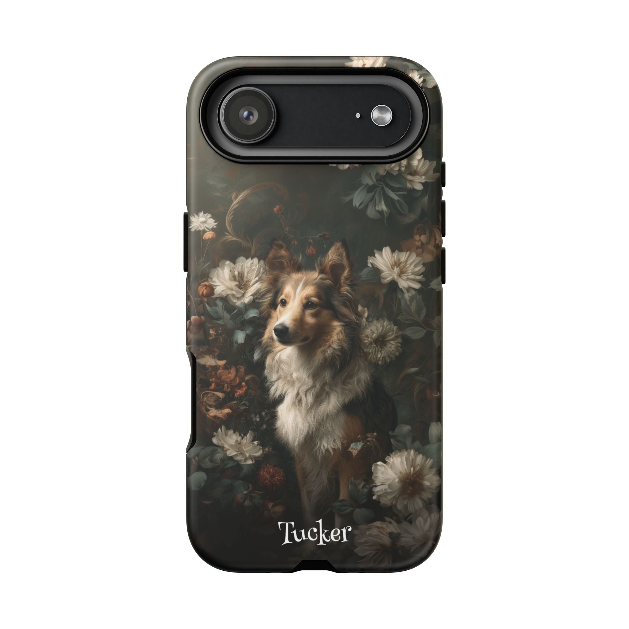 Botanical Shetland Sheepdog Phone Case