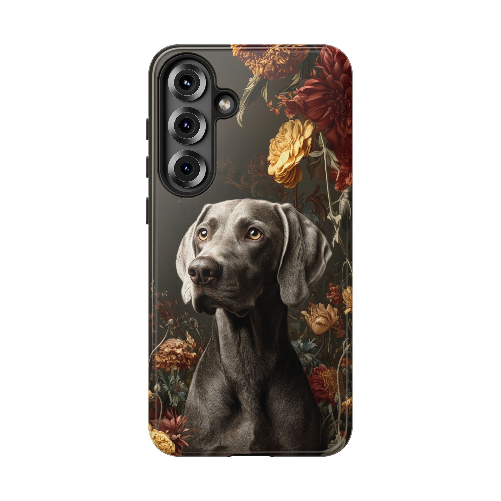 Botanical Weimaraner Phone Case