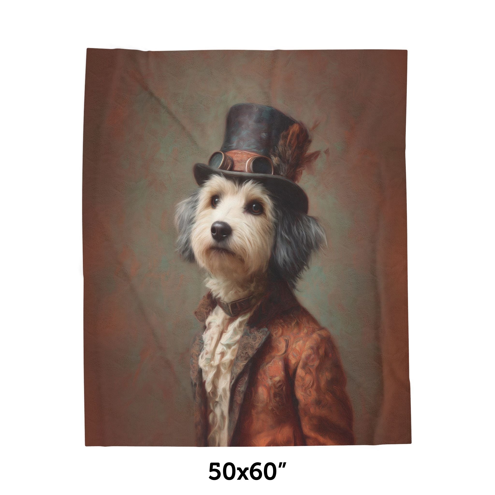 Steampunk Havanese Plush Blanket