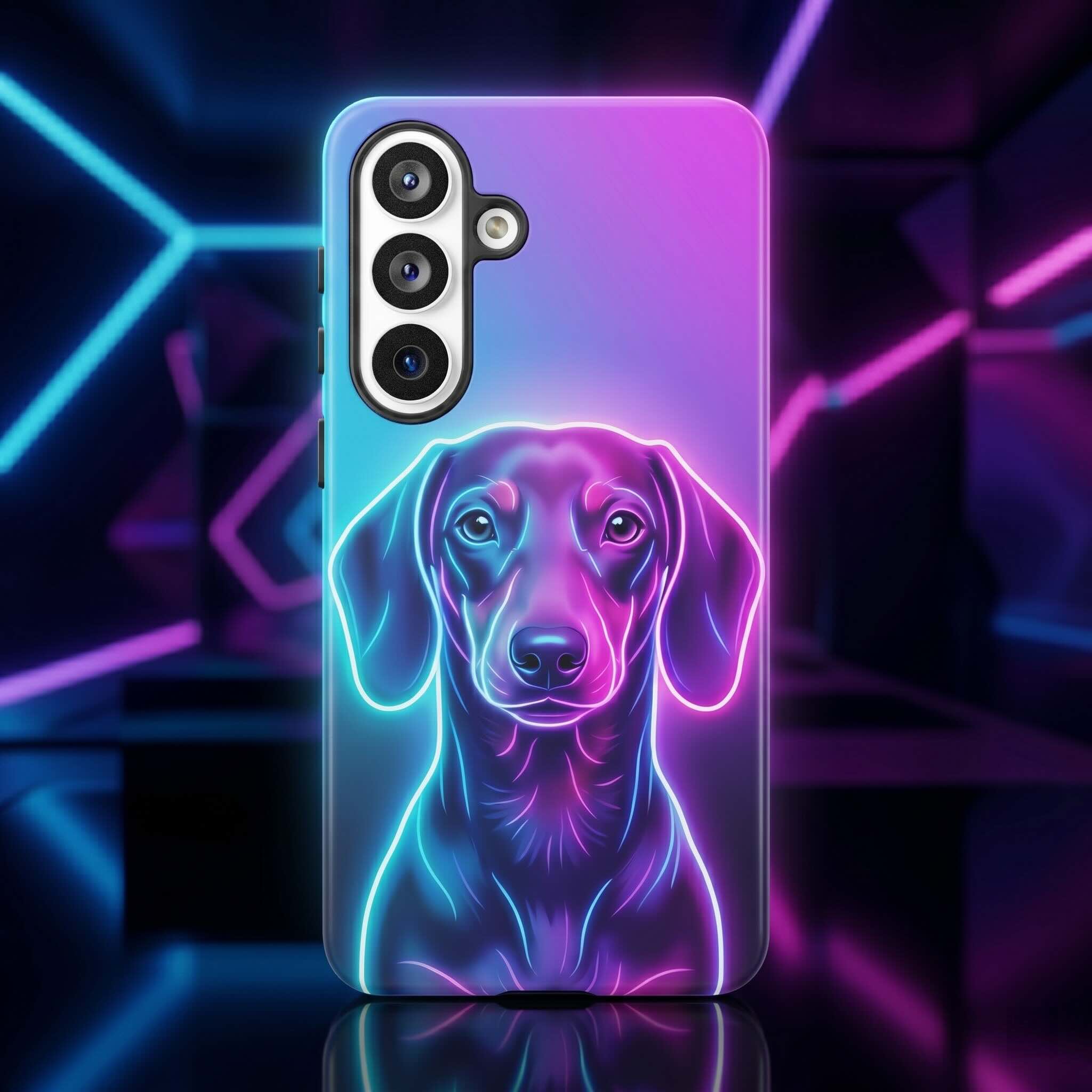 Neon Custom Dog Phone Case