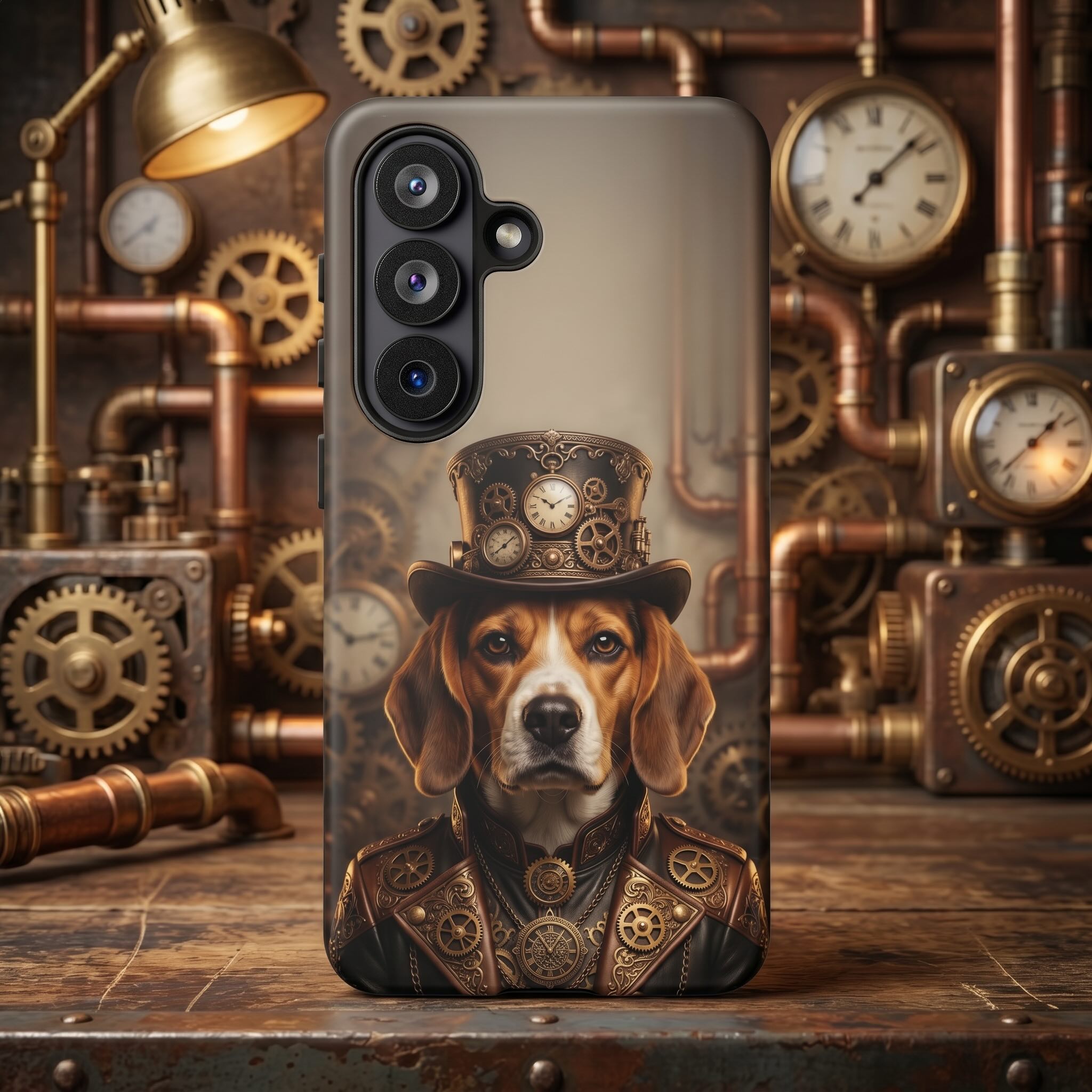 Steampunk Custom Dog Phone Case