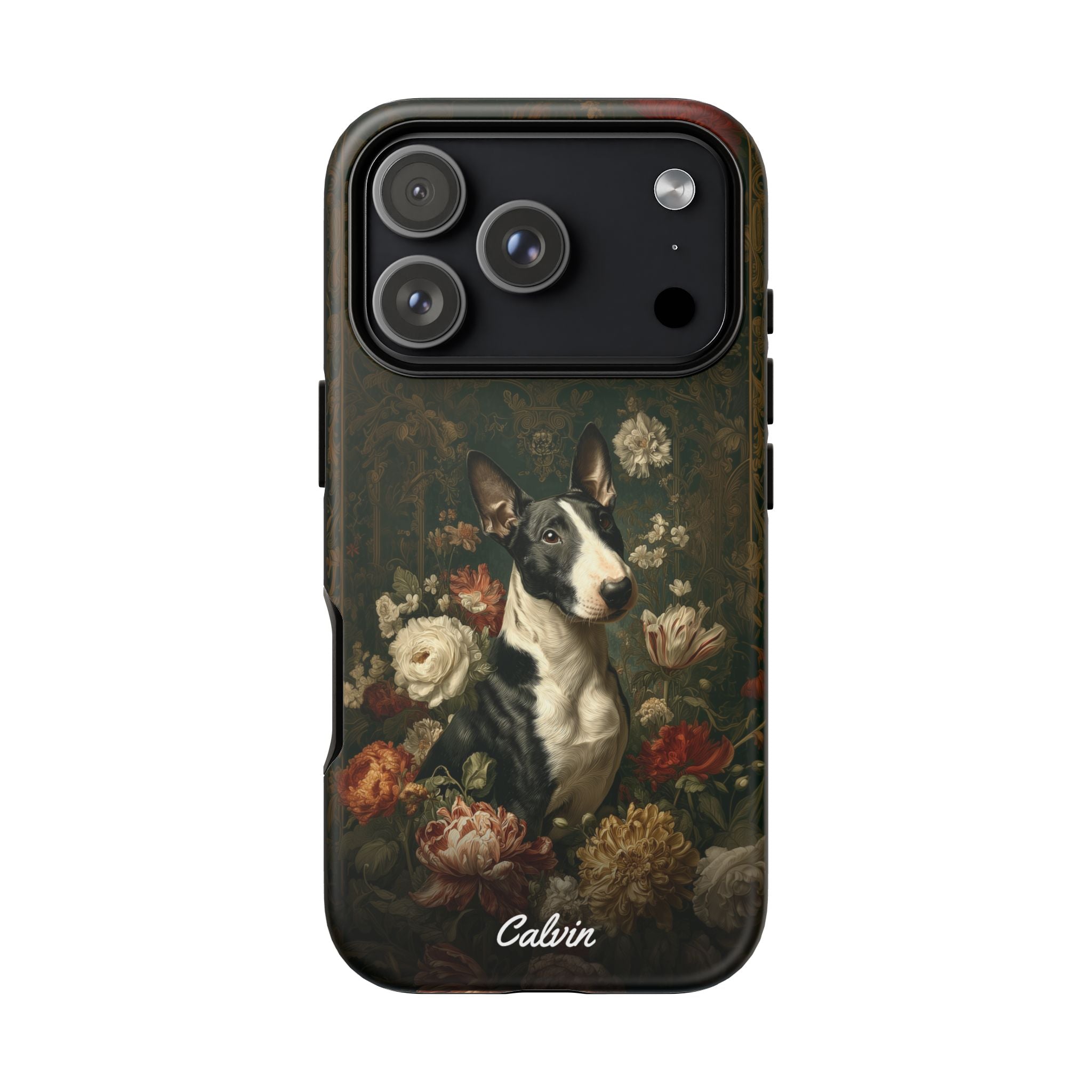 Botanical Bull Terrier Phone Case