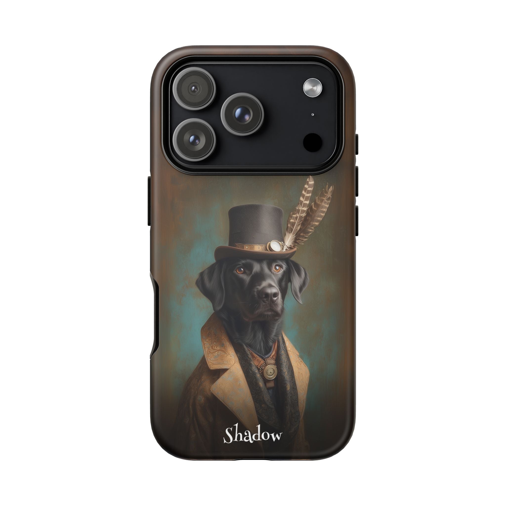 Steampunk Labrador Retriever (Black) Phone Case