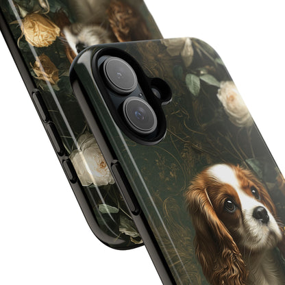 Botanical Cavalier King Charles Spaniel Phone Case