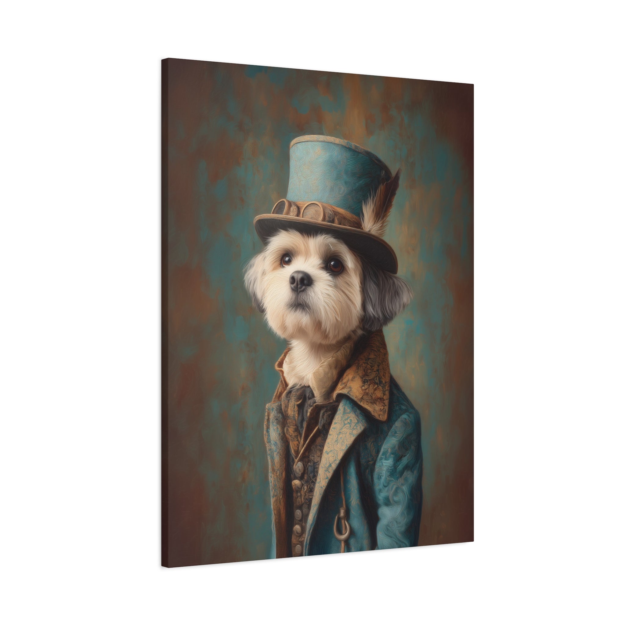Steampunk Shih Tzu Canvas Art