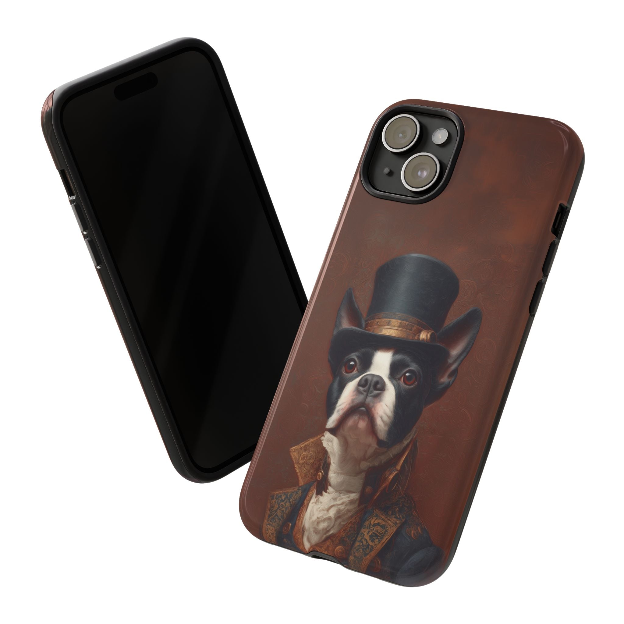 Steampunk Boston Terrier Phone Case