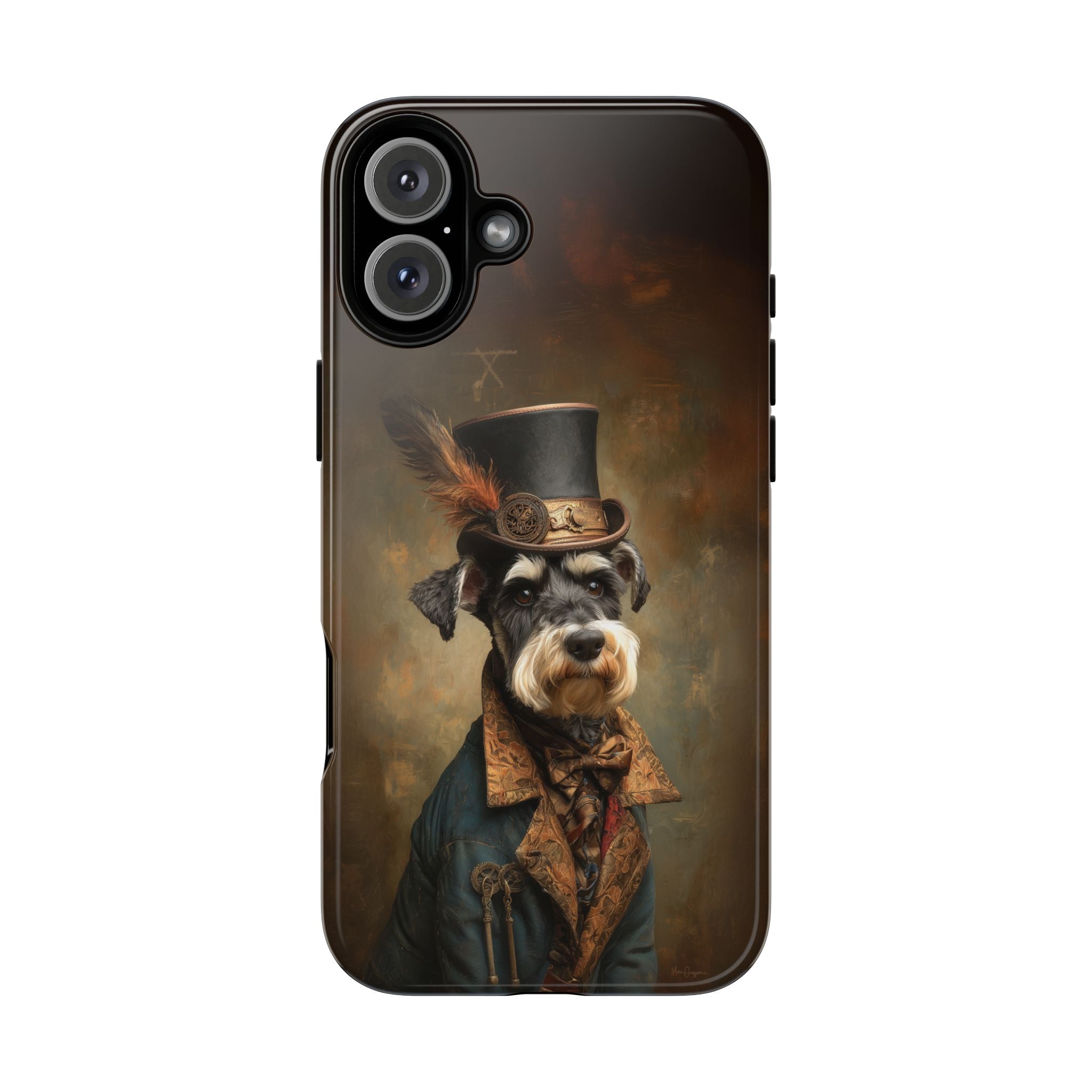 Steampunk Miniature Schnauzer Phone Case