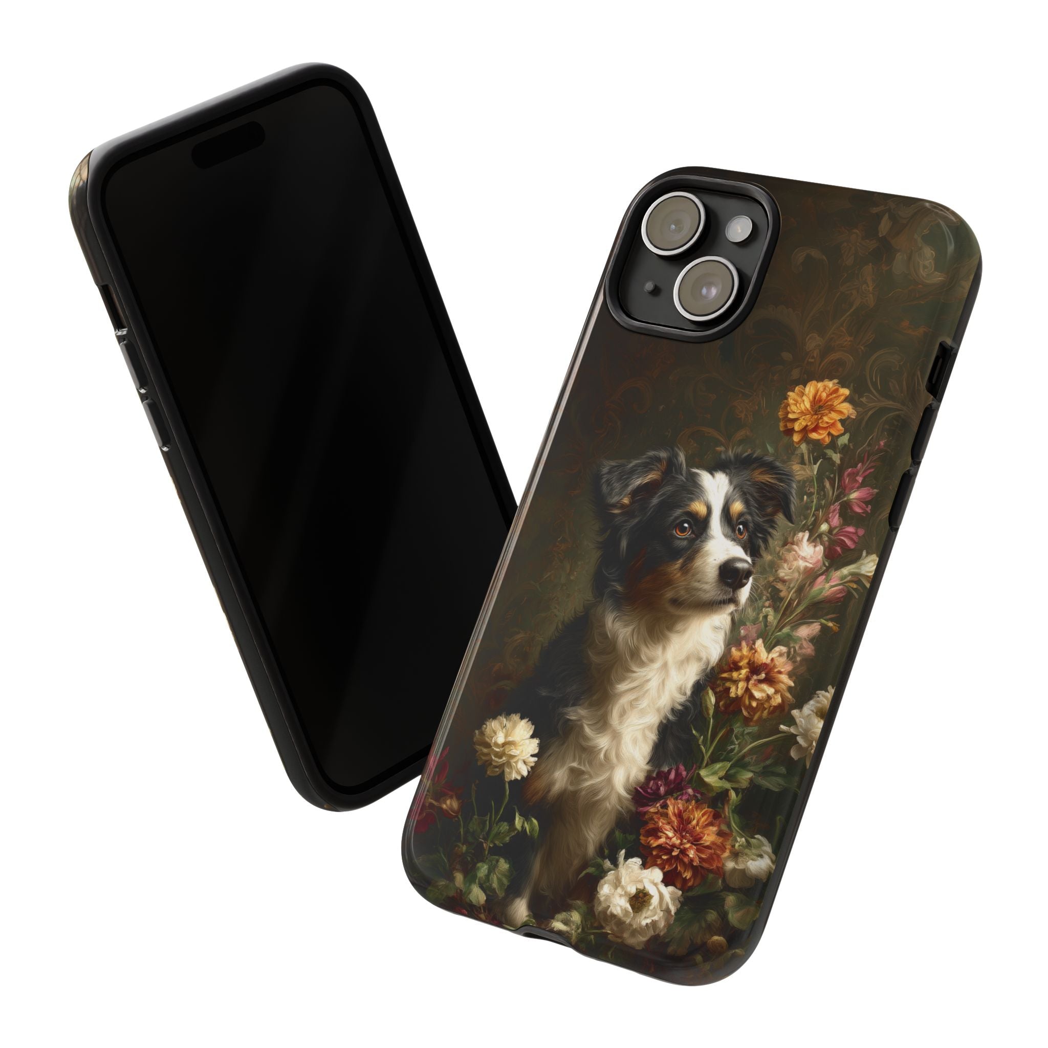 Botanical Australian Shepherd Phone Case