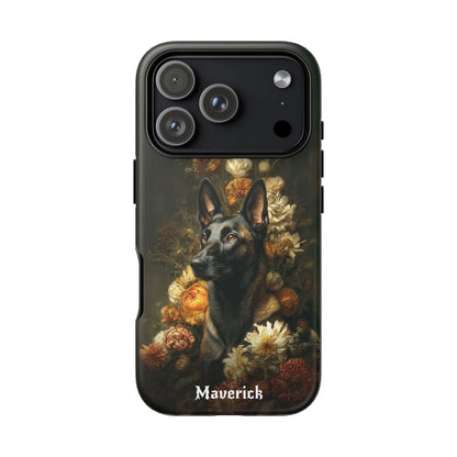 Botanical Belgian Malinois Phone Case