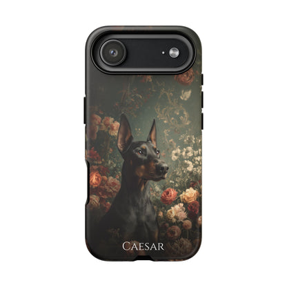 Botanical Doberman Pinscher Phone Case