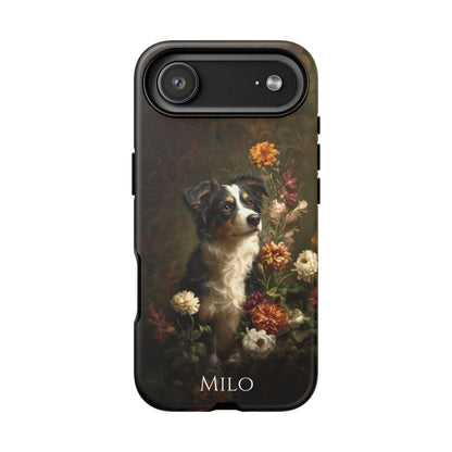 Botanical Australian Shepherd Phone Case