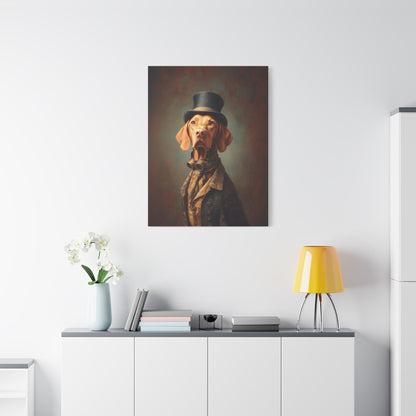 Steampunk Vizsla Canvas Art