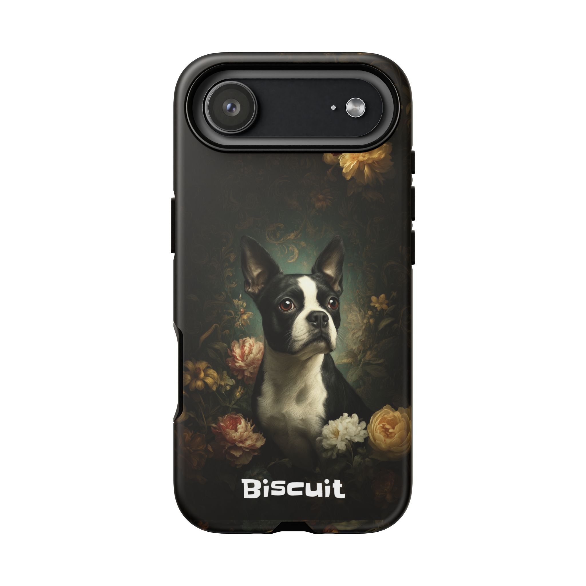 Botanical Boston Terrier Phone Case
