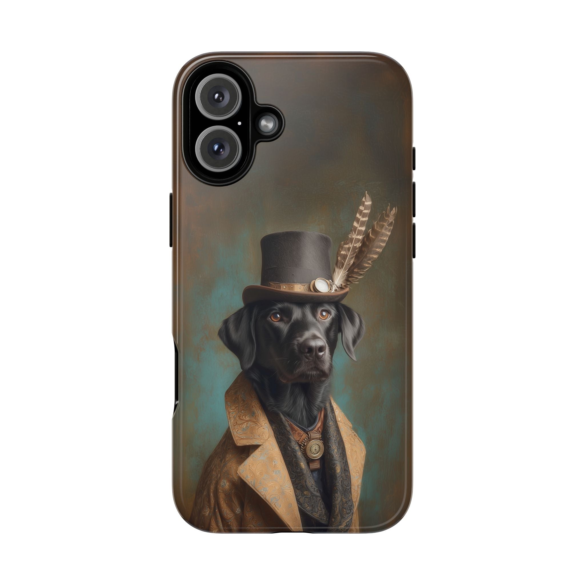 Steampunk Labrador Retriever (Black) Phone Case