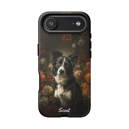 Botanical Border Collie Phone Case