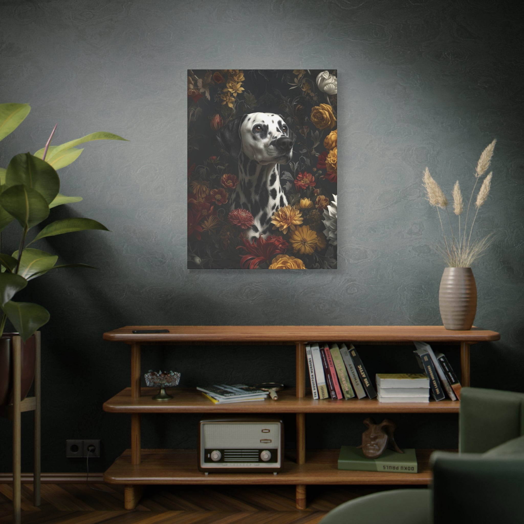 Botanical Dalmatian Canvas Art