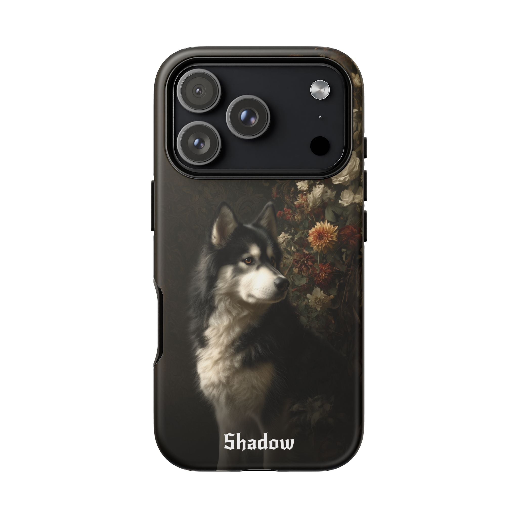 Botanical Alaskan Malamute Phone Case