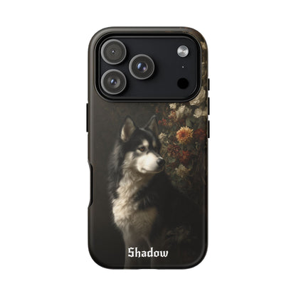 Botanical Alaskan Malamute Phone Case