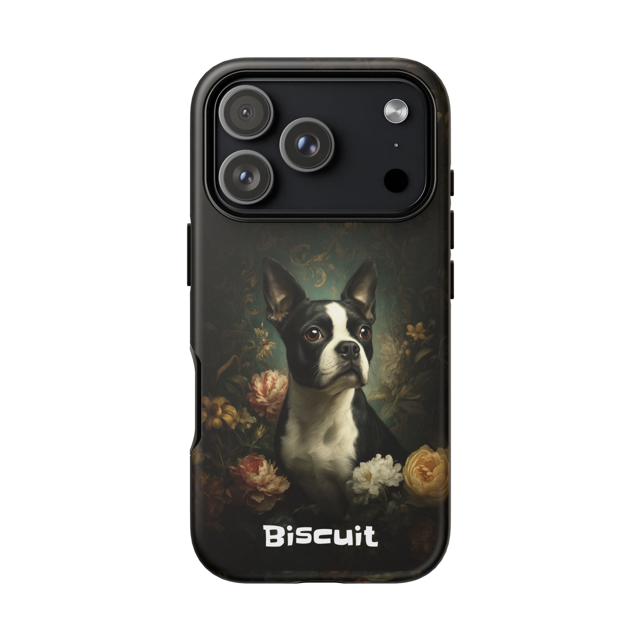 Botanical Boston Terrier Phone Case