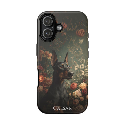 Botanical Doberman Pinscher Phone Case