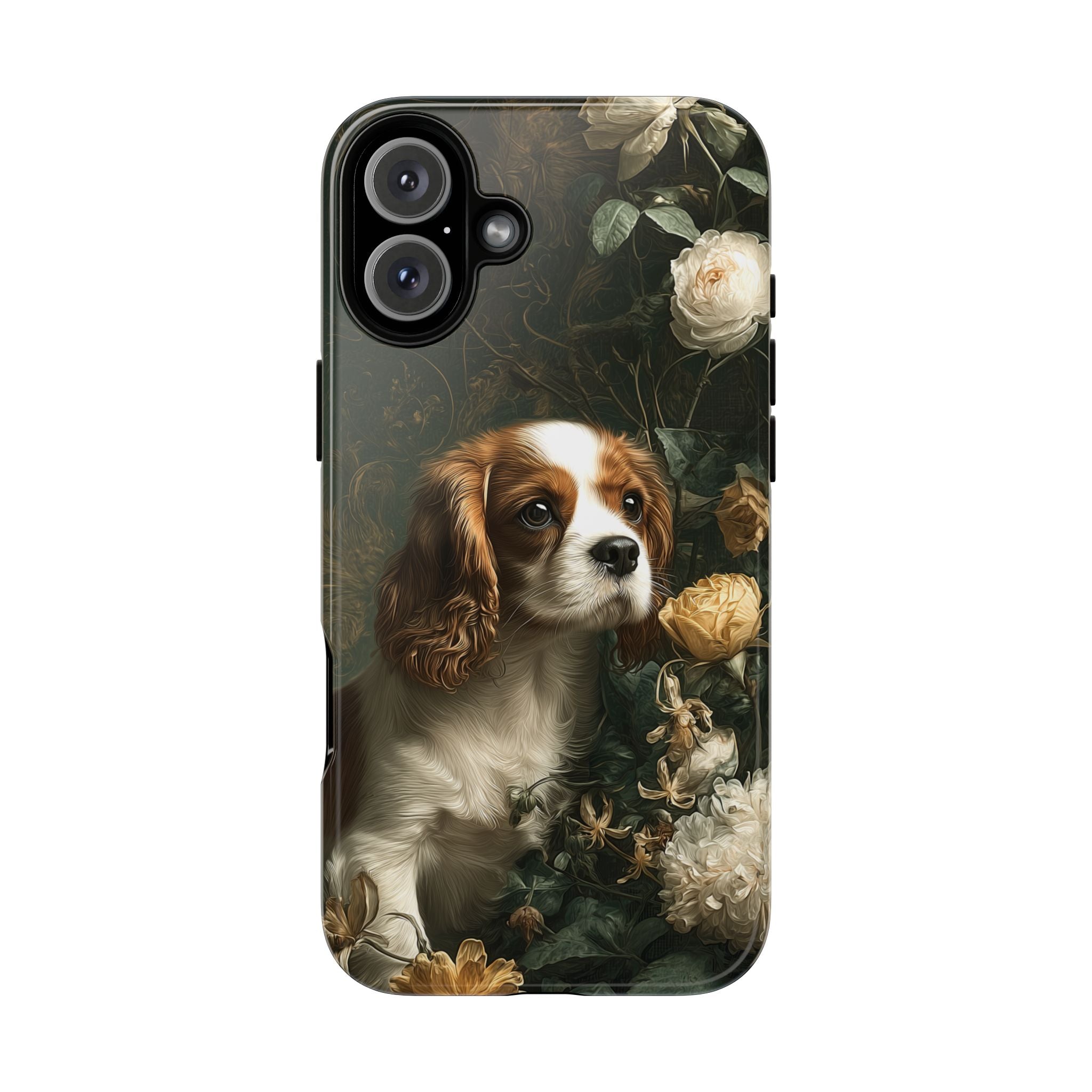 Botanical Cavalier King Charles Spaniel Phone Case