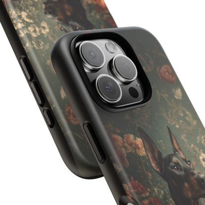 Botanical Doberman Pinscher Phone Case