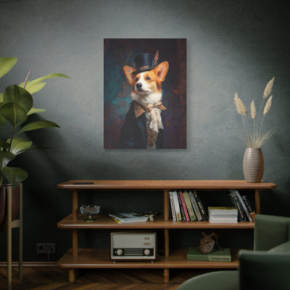 Steampunk Corgi Canvas Art